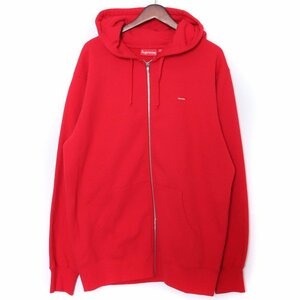 SUPREME Small Box Logo Zip Up Hooded Sweat Shirt XLサイズ レッド シュプリーム スモールボックスロゴジップアップスウェットパーカー