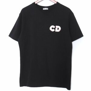 DIOR HOMME × DANIEL ARSHAM イローデッドバスケットボールプリントTシャツ M ブラック 023J615C0554 ディオール ダニエルアーシャム CD