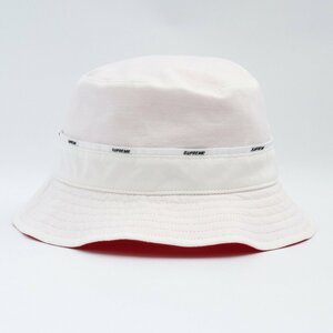 SUPREME バケットハット サイズM/L ホワイト シュプリーム キャップ 帽子 bucket hat