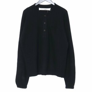 INDIVIDUAL SENTIMENTS BASIC WOOL HENLY LONG SLEEVES サイズ2 ブラック CT68-MJ26 インディビジュアルセンチメンツ ウール カットソー