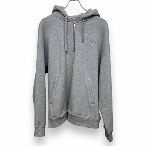 SOFTHYPHEN 23AW SOHY HALF ZIP UP HOODIE サイズ03 グレー MGMCT221097-006 ソフトハイフン ハーフジップアップスウェットパーカー