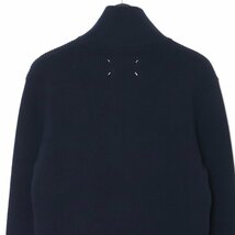 未使用 MAISON MARGIELA コットンウール7ゲージ ドライバーズニット Mサイズ ネイビー SI1HA0013 S17781 メゾンマルジェラ セーター_画像4