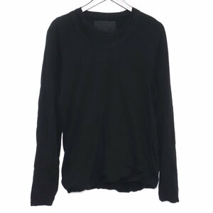 THE VIRIDI-ANNE ロングスリーブTシャツ ブラック サイズ1 VI-1607-01 ザヴィリジアン 長袖カットソー ロンT