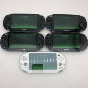 1円スタート★SONY PlayStation VITA 本体 まとめ 5台セット◆通電◯ 起動◯ 現状品 PCH 1100/2000 ソニー ヴィータ 