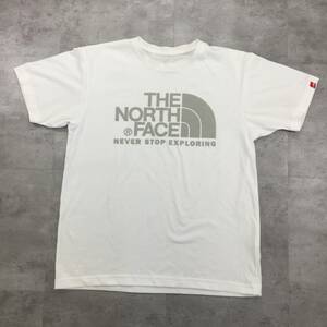 THE NORTH FACE ザノースフェイス ロゴ 半袖シャツ メンズ 白 ホワイト Lサイズ ポリエステル100％