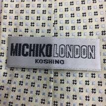 ミチコ ロンドン コシノ ネクタイ アイボリー ストライプ メンズ MICHIKO LONDON KOSHINO_画像4