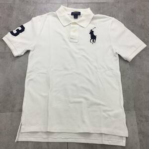 POLO RALPH LAUREN ポロ ラル フローレン ロゴ 半袖シャツ メンズ ホワイト 白 Lサイズ 綿100%