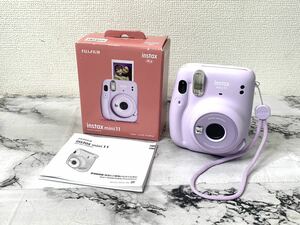 FUJIFILM/フジフィルム instax mini11 ライラックパープル インスタントカメラ 現状品