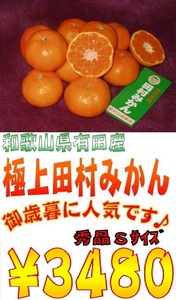 【京の果実屋】●田村みかん●S-5kg 紀州有田/超人気！じゅわじゅわじゅわ～っとあま～い