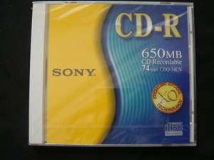 SONY・ソニー／＜650MB/74min・CD-R*CDQ-74CN＞□彡『未使用品』