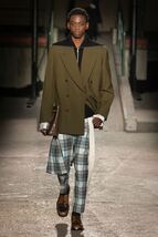 【希少】DRIES VAN NOTEN 18AW スラックス チェック柄 50_画像2