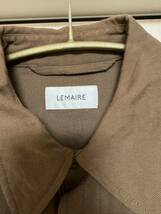 【希少】LEMAIRE ロングシャツ Mサイズ アースカラー_画像3