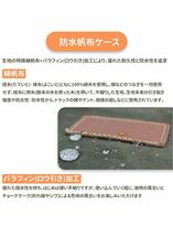 薪バッグ 薪ケース 防水 帆布 大容量収納 炭 焚き火台 薪ストーブ 七輪 キャンプ道具 ツールバック キャンプ収納ボックス パラフィン加工_画像6