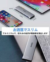 MacBook Air ハブ macbook ハブ mac ハブ 7in2 Macbook Pro/Air専用 4K HDMI映像出力/100W PD急速充電/USB-Cデータ伝送/USB3.0*2/TF/SDスロ_画像8