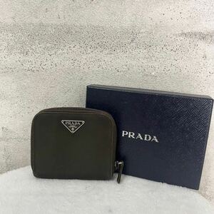 【贅沢品の極み】PRADA プラダ　折り財布 カードケース　コインケース　三角プレート　ナイロン　本革　レザー　テスート　サフィアーノ