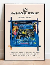 バスキア/ Basquiatキャンバスアートポスター オリジナルアート作品　A3サイズ A6_画像3