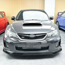 送料無料 SUBARU GR GV型インプレッサ WRX 用 フロントリップ GRB GRF GVB GVF WRX STI スポイラー エアロ ブラック&カーボン調選択可_画像7