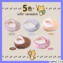 《送料無料》 ペットベッド petii シェルベッド 犬用 丸型 あ 猫ベッド 暖かい ライトグレー ペットクッション S 37_画像5