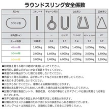 スリングベルト エンドレスタイプ 2m 3000kg 引っ越し 吊り具 運搬用ベルト 運搬用スリング 吊具 ラウンドスリング 吊り上げ 荷締め_画像5