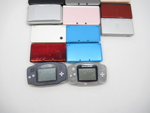 n72884-ty ジャンク○計15台セット Nintendo GBA×2 DS×1 DSLite×3 DSi×1 3DS×3 3DSLL×4 NEW3DSLL×1 [035-231206]_画像3