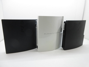 n72901-ty ジャンク○3台セット PS3本体 CECHL(80GB)×1 CECH-3000A(160GB)×1 CECH-2000A(120GB)×1 [035-231206]