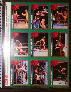 WWF MAGAZINE 1998 付録 TRADING CARDS WRESTLE MANIA 9枚　未裁断