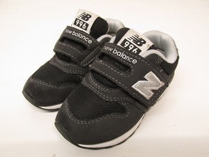 k6474：ニューバランス new balance #IZ996 BK3 ベビースニーカー 12.5㎝ ファーストシューズ 黒：5