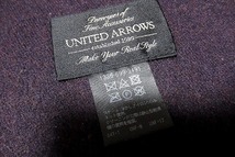 B0125:UNITED ARROWS カシミヤマフラー ユナイテッドアローズ マフラー ストール 茶:5_画像5