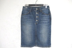 B0140: Denime Denim Denim skirt bottoms Denim jeans indigo Sji- bread skirt lady's :5