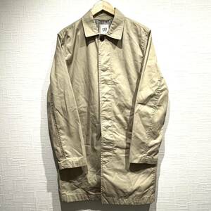 [GAP] Gap coat turn-down collar coat protection against cold long height cotton 100% feather weave gentleman business beige group khaki series men's S/Y1079ZZ