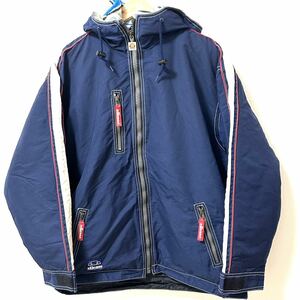 ◎3way【ellesse】エレッセ ナイロンジャケット スキーウェア フリースジャケット 防寒 アウトドア ネイビー メンズ サイズL/Y1275QQ