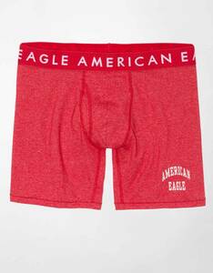 * AE アメリカンイーグル ボクサーブリーフ トランクス AEO Heather 6" Classic Boxer Brief S / Red *