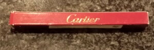 送料230円 新品 未使用 Cartier 純正品 カルティエ ボールペン リフィル 替芯 黒 ブラック Made in Germany 外箱小傷へこみ有