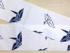 [ six shaku undergarment fundoshi ]YIR290-02 yukata ground folding crane pattern W16.5.x L290cm