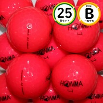 25個 ホンマ A1 Bランク ピンクカラー HONMA 中古 ロストボール ゴルフボール 送料無料 snt_画像1