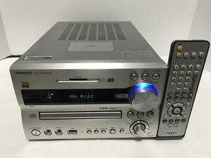 稀少動作確認済●ONKYO/オンキョー CD/SD/USB RECEIVER NFR-7TX CD/SD/USBミニコンポ Bluetooth搭載●リモコン付