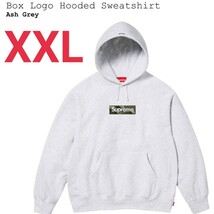 新品【XXL】Supreme Box Logo Hooded Sweatshirt アッシュ グレー 迷彩 ボックスロゴ_画像1