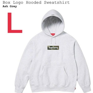新品【L】Supreme Box Logo Hooded Sweatshirt グレー 迷彩 ボックスロゴ パーカー NIGO