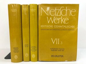 ▼　【まとめて4冊 ドイツ語 ニーチェ全集 Nietzsche Werke KRITISCHE GESAMTAUSGABE Ⅴ1・Ⅵ1・ …】175-02312