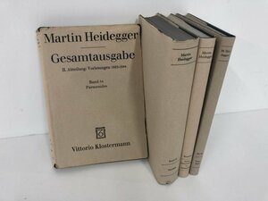 ▼　【計4冊 洋書 ドイツ語 ハイデッガー全集 54/55/61/63 Martin Heidegger】073-02312