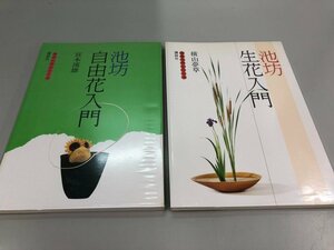 * [ total 2 pcs. Ikenobo introductory series Ikenobo free flower introduction / natural flower introduction 1977 year .. company ]161-02312