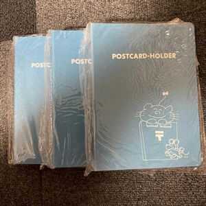 ポストカードホルダー アルバム　昭和レトロ　16枚両面で24枚収納　ファンシー　3冊セット