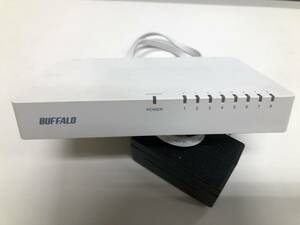 Buffalo 8ポートハブ LSW4-TX-8EP/WHD ACアダプター ループ検知 おまかせ節電 おまかせ節電NEXT 背面マグネット 壁掛け 送料込み