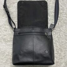 1円 COACH コーチ ショルダーバッグ メッセンジャー メンズ レザー 革 ヘリテージ エンボスロゴ ロゴ型押し F72362 ブラック 黒_画像7