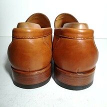 4038 美品 ★サントーニ Santoni★ ローファー スリッポン 7 1/2 26.5cm程度 ブラウン ドレスシューズ ビジネス 高級革靴 紳士靴 本革_画像3