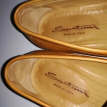 4038 美品 ★サントーニ Santoni★ ローファー スリッポン 7 1/2 26.5cm程度 ブラウン ドレスシューズ ビジネス 高級革靴 紳士靴 本革_画像7