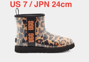 UGG Classic Clear Mini Panther Boot / アグ クラシック クリア ミニ パンサー レオパード ブーツ US 7 / JPN 24cm 新品 防水