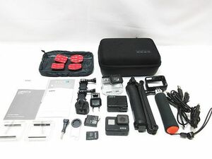 GoPro HERO7 BLACK ゴープロ ヒーロー ウェアラブルカメラ 本体 ビデオカメラ 付属多数 通電のみ ジャンク扱い 現状品 保管品