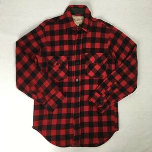 【90s】WOOLRICH ウールリッチ ネルシャツ 米国製 90年代 Sサイズ レッド/ブラック チェック 長袖シャツ