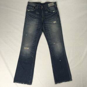 Levi's リーバイス 517-03 06年 ブーツカット デニム パンツ ジーンズ W30 ジップフライ ユーズド加工の画像3